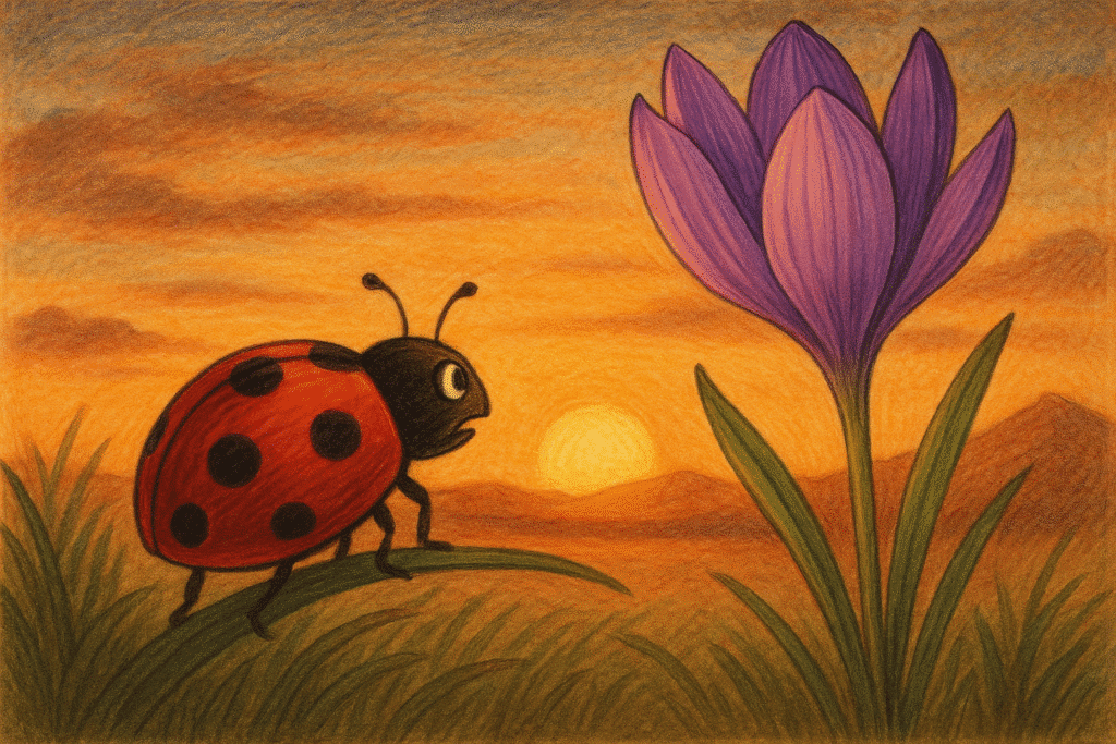 Uğurböceği ve Sonbahar Çiğdemi